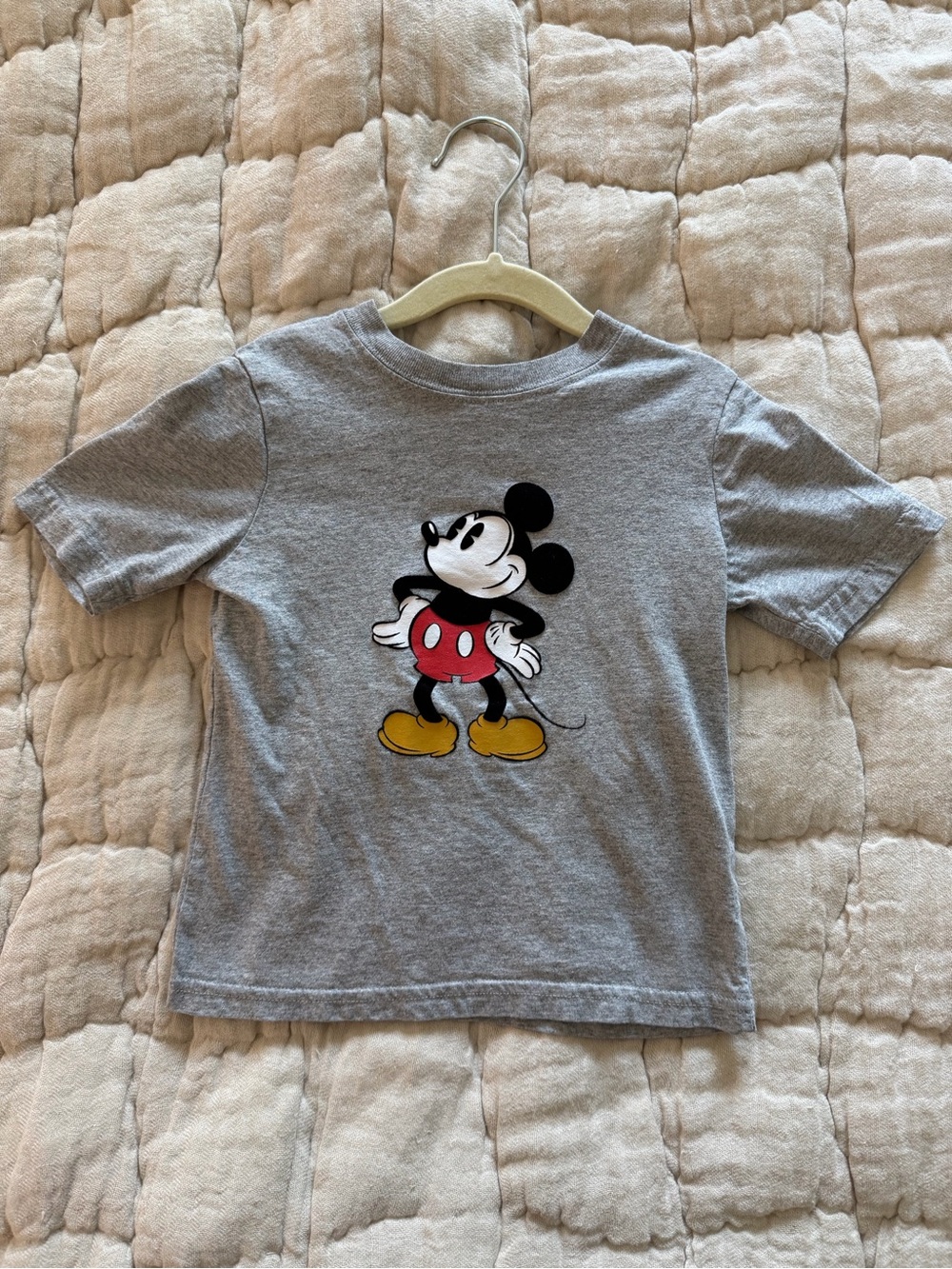 Disney Gray Tee with Classic Mickey Graphic